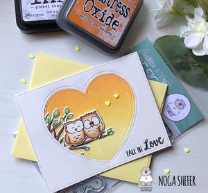 Fall in Love 4x6 Clear Stamp Set - Clearstamps - Clear Stamps - Cardmaking- Ideas- papercrafting- handmade - cards-  Papercrafts - Gerda Steiner Designs