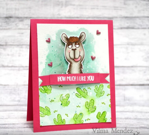 Llama Tell You 4x6 Clear Stamp Set - Clearstamps - Clear Stamps - Cardmaking- Ideas- papercrafting- handmade - cards-  Papercrafts - Gerda Steiner Designs