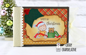 Baby Boy Christmas 3x4 Clear Stamp Set - Clearstamps - Clear Stamps - Cardmaking- Ideas- papercrafting- handmade - cards-  Papercrafts - Gerda Steiner Designs