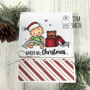 Baby Boy Christmas 3x4 Clear Stamp Set - Clearstamps - Clear Stamps - Cardmaking- Ideas- papercrafting- handmade - cards-  Papercrafts - Gerda Steiner Designs