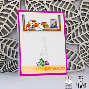 On the Bookshelf 4x6 Clear Stamp Set - Clearstamps - Clear Stamps - Cardmaking- Ideas- papercrafting- handmade - cards-  Papercrafts - Gerda Steiner Designs