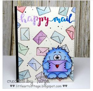 Monster Holding Letter - Digital Stamp - Clearstamps - Clear Stamps - Cardmaking- Ideas- papercrafting- handmade - cards-  Papercrafts - Gerda Steiner Designs