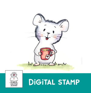'Tea'-riffic Mouse - Digital Stamp
